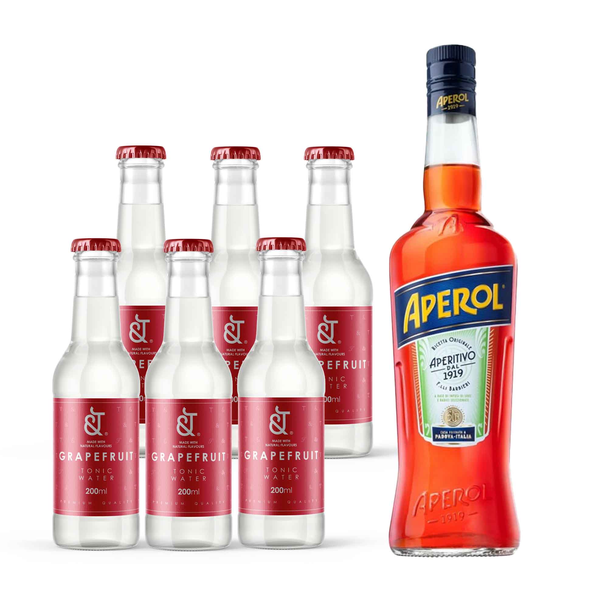 Aperol + &T Grapefruit Tonic Water (Mixed Pack) Mixery