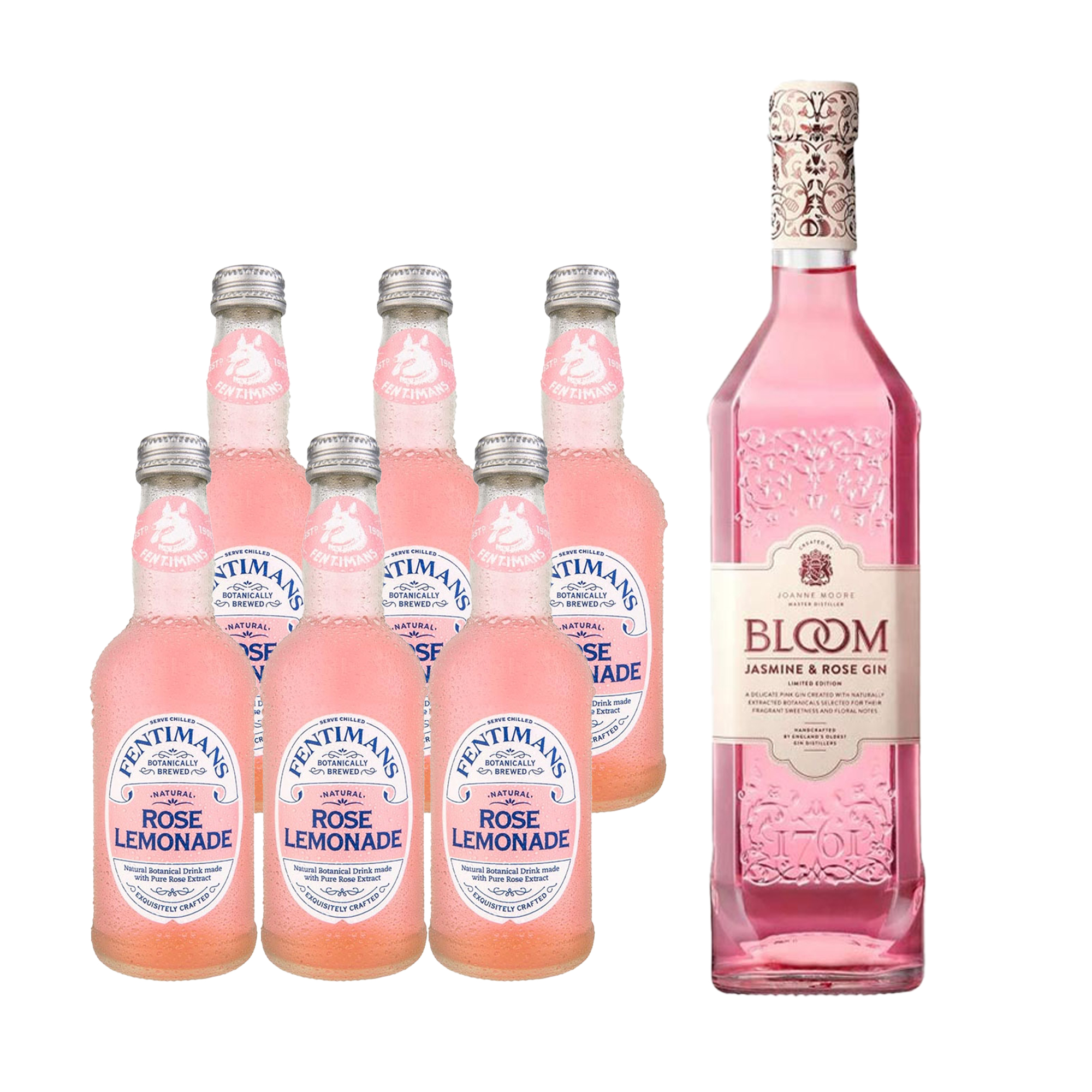 Bloom Jasmine & Rose Gin + Fentimans Rose Lemonade (Gin & Mixer csomag