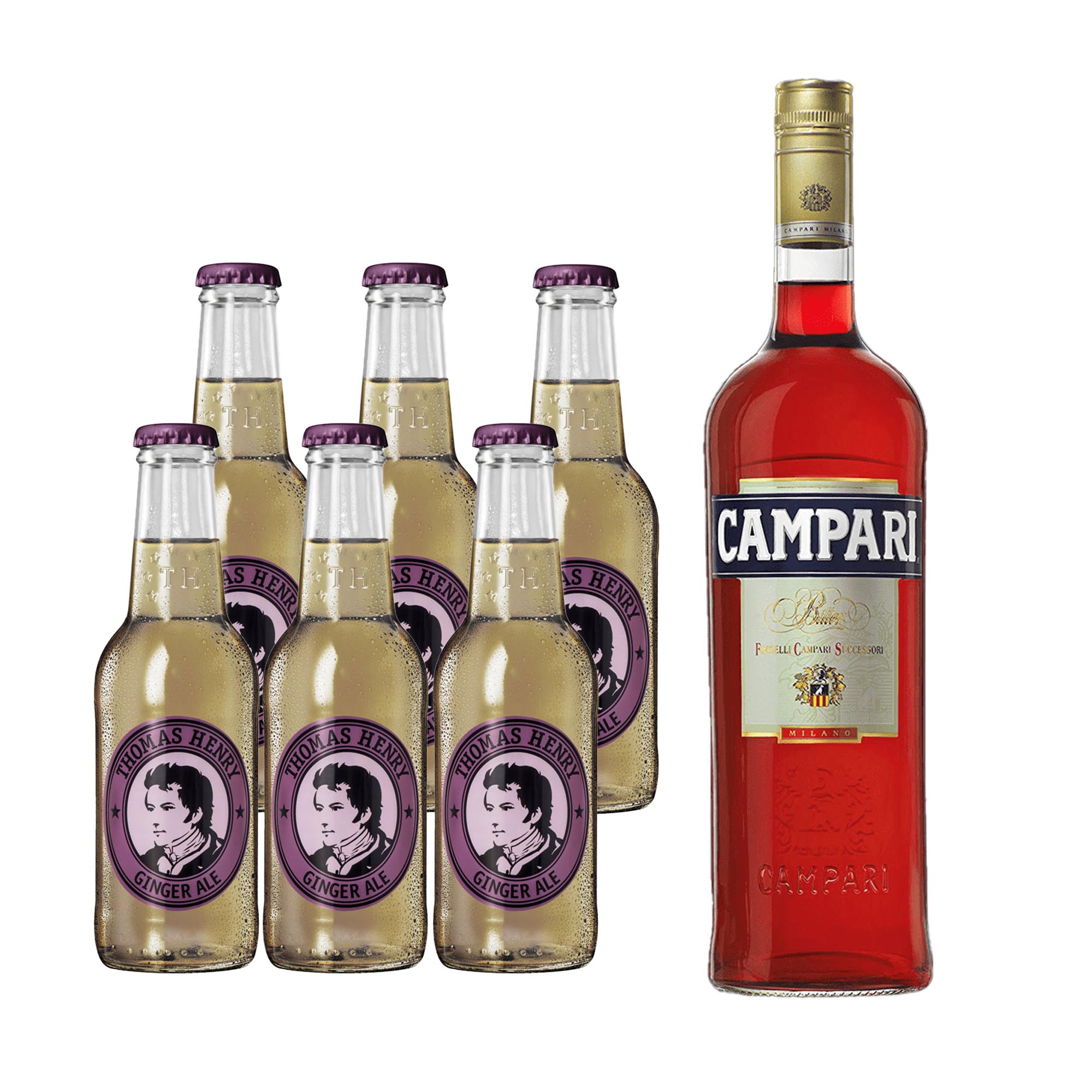 Campari + Thomas Henry Ginger Ale (Mixed Pack) Mixery