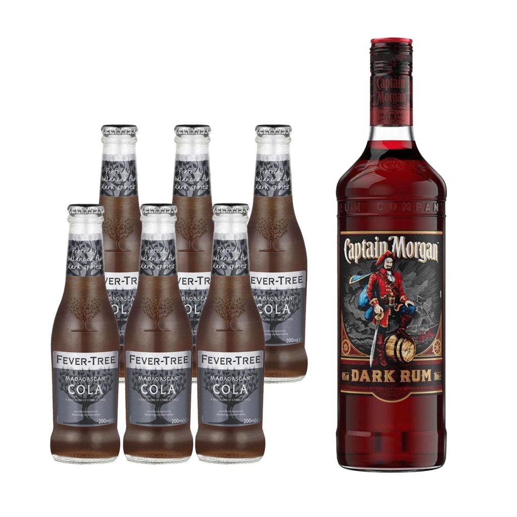 Captain Dark Rum + Fever Tree Madagascan Cola (Rum & Mixer Pack