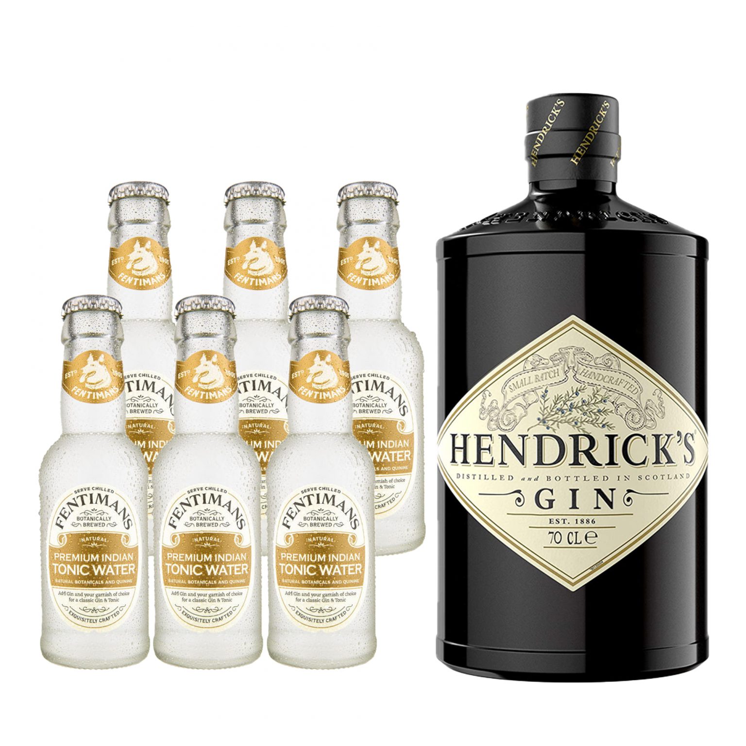 Hendrick's Gin + Fentimans Premium Indian Tonic Water (Gin & Tonic Pack