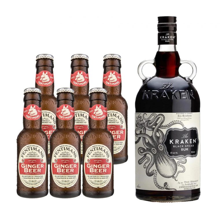 Kraken Black Spiced Rum + Fentimans Ginger Beer (Rum & Mixer csomag