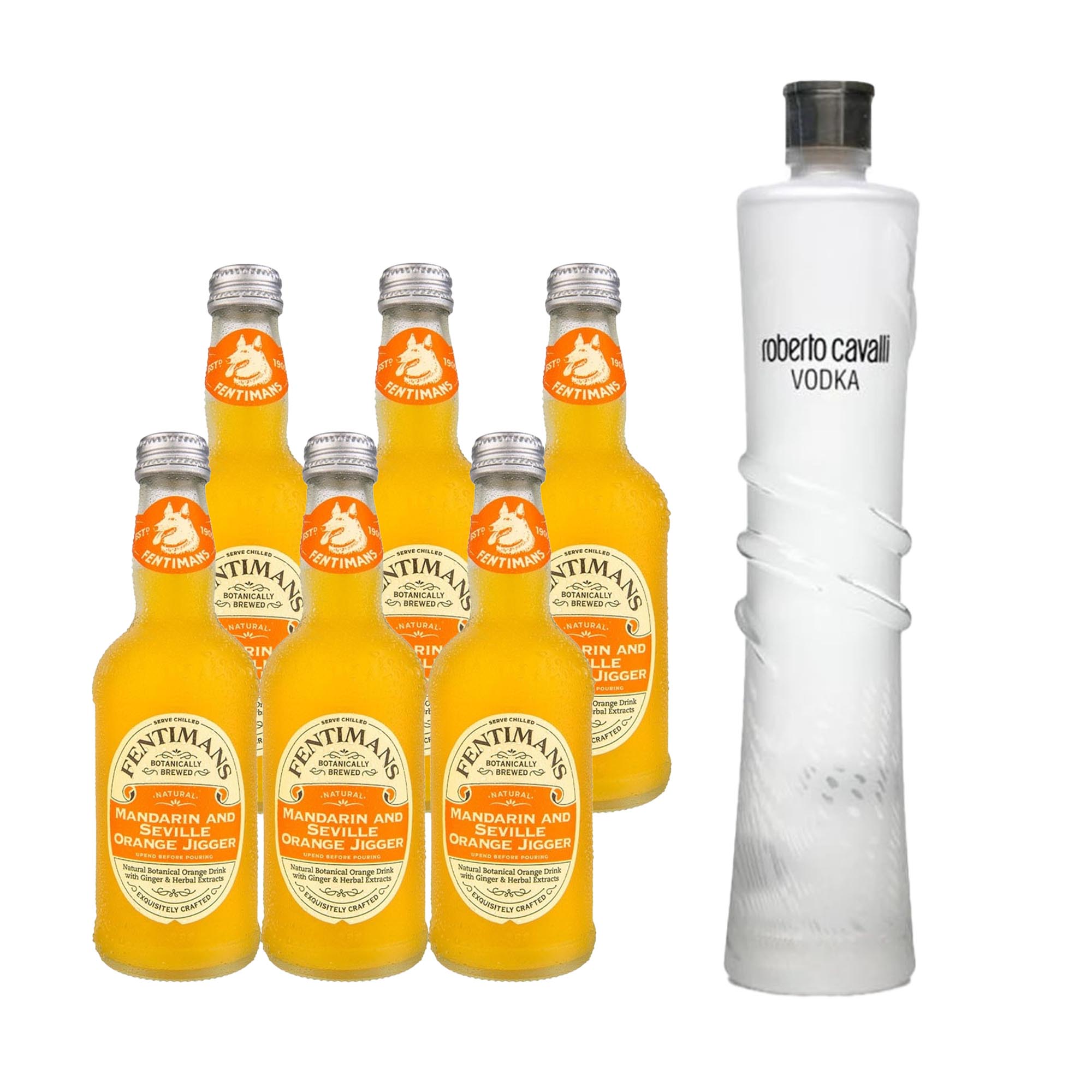 Roberto Cavalli Luxury Vodka + Fentimans Mandarin & Orange jigger