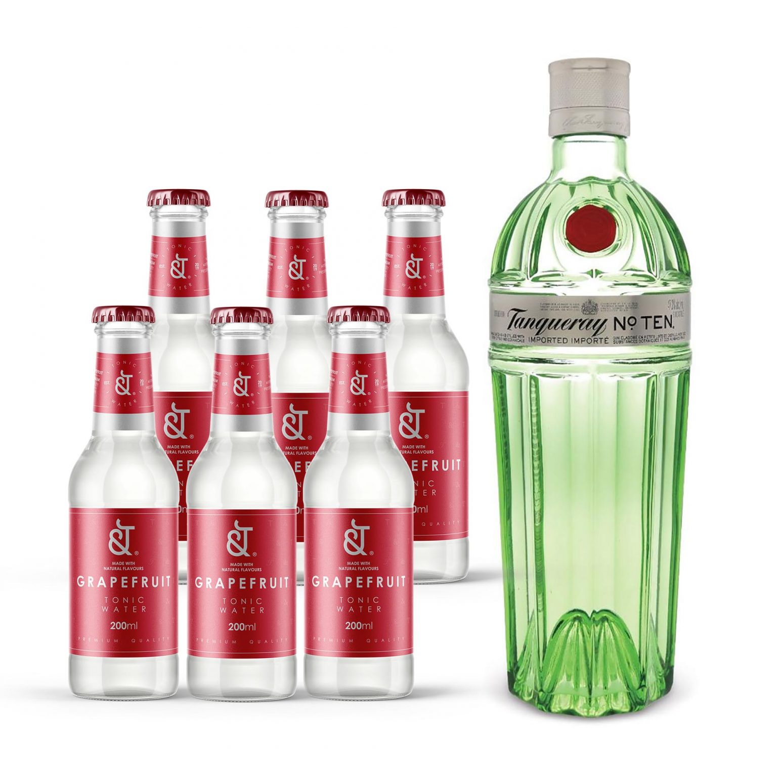 Tanqueray Gin No.10 + &T Grapefruit Tonic Water (Gin & Tonic Pack