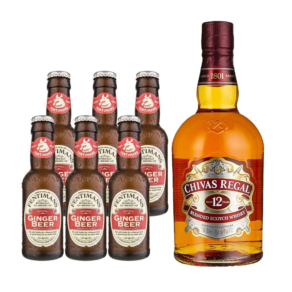 Chivas Regal 12 Years Whisky + Fentimans Ginger Beer (Whisky & Mixer