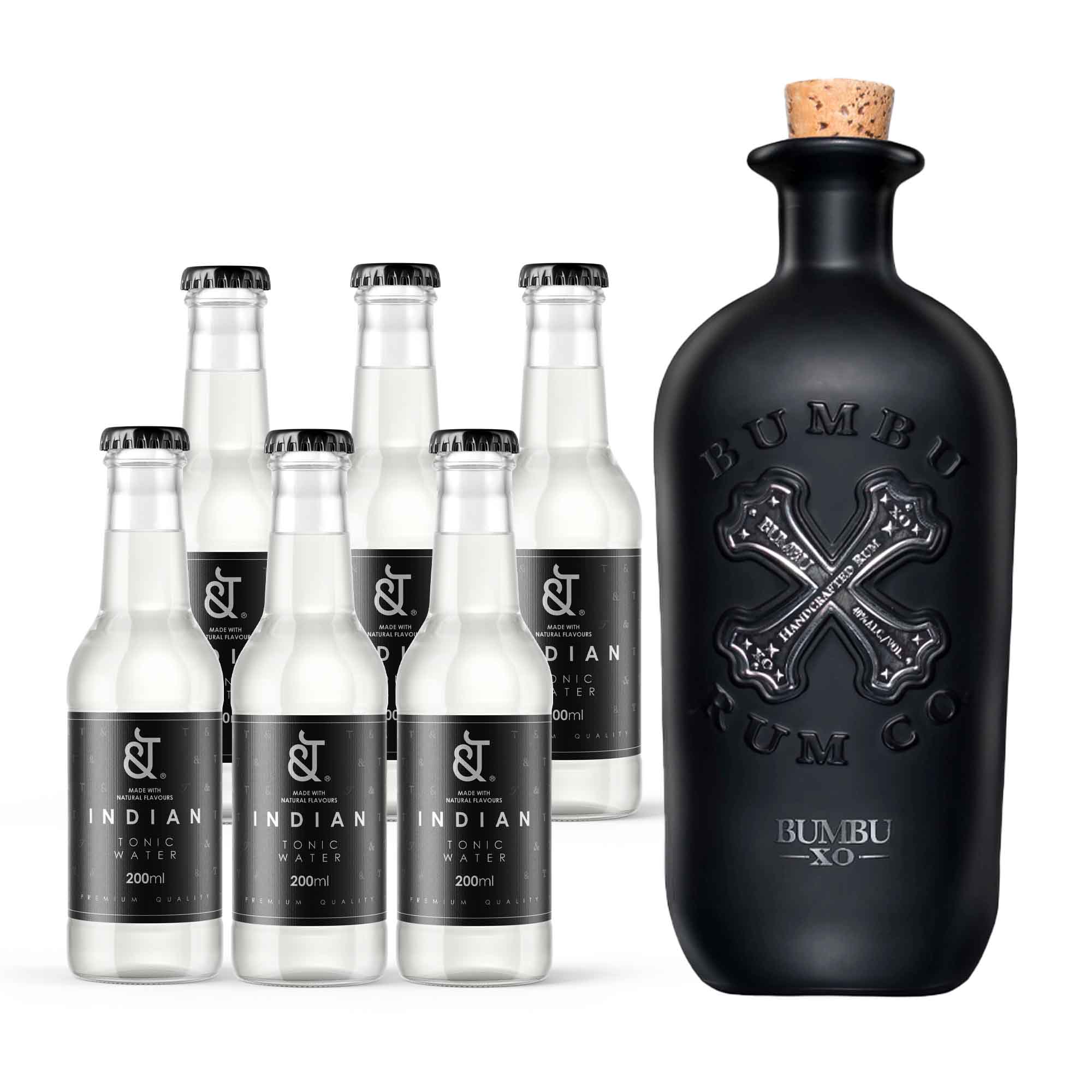 Bumbu XO Rum + &T Premium Indian Tonic Water (Rum & Mixer csomag) Mixery