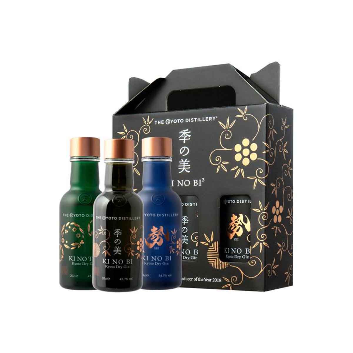 KiNoBi Kyoto Gin Pack 3 0,2l