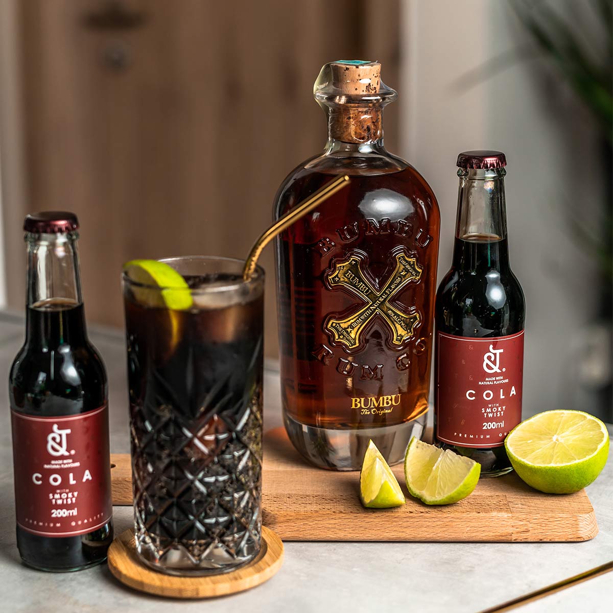 Bumbu The Original Rum + &T Cola With a Smoky Twist (Rum & Mixer csomag) Mixery